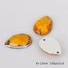 Patches de Strass Cristal Imitação Acrílico 8-13mm para Acessórios de Roupa DIY Feitos à Mão, Kit de Materiais de Garras de Strass Costurados à Mão