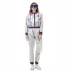 S-XXL Padre-Hijo Plateado Brillante Mono de Astronauta Halloween Fiesta de Escenario Disfraz de Rol Espacial