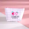 Lecai linda mini bolsa de fresa estudiante mano cremallera bolsa de almacenamiento de llaves corazón de niña Monedero Monedero