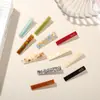 Pinza para el pelo casual pero sofisticada~ Elegante pinza lateral de acetato, pinza lateral simple y moderna para flequillo, pinza para el pelo de la frente