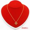 Corea del Sur Joyería chapada en cobre estilo coreano oro arena de Vietnam collar clavícula para mujer que no se desvanece por mucho tiempo joyería personalizada chapada en oro europeo