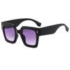 Nuevas Gafas de Sol de Moda Color Caramelo Europeo y Americano Caja de Té de Flores de Frijol Fiesta Fiesta Adelgazantes para Hombre y Mujer