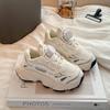 Zapatillas de Malla Transpirable para Niñas 2025 Otoño Nuevo Botón Giratorio Zapatos de Papá para Niños Zapatillas de Correr para Niños Modernos