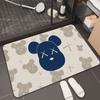 Tapete de Chão de Lama Diatomácea Banheiro Porta de Vaso Sanitário Tapete Absorvente Antiderrapante Secagem Rápida Tapete para Pés de Vaso Sanitário Doméstico Tapete de Banheiro