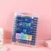 Nuevos Bolígrafos de Brillo Doble Color, Marcadores Doble Color Dibujo a Mano para Niños, Bolígrafos de Brillo Perlado Audaces de Punta Suave que No se Desvanecen