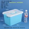 Fonte Fábrica PP Food Grade Transparente Tampa Caixa De Plástico Caixa De Armazenamento Brinquedo Organizar Mala Caixa De Armazenamento De Mesa