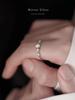 Nuevo Exquisito Lujo Accesible Diseño Nicho Anillo Plateado 925 Anillo Diamante Flash para Mujer Anillo para Dedo Índice Anillo de Cola con Forma Ajustable