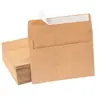 Sobre de Papel Kraft de Venta Caliente Transfronterizo de Amazon en Blanco con Papel Despegable Autoadhesivo Sobre de Invitación de Kraft al por Mayor