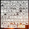 Plantillas de Pintura para Halloween Plantillas de Decoración con Aerosol para Mascotas Plástico DIY Arte Personalizado Tablero Hueco para Pared Se Puede Diseñar