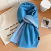 Bufanda de Punto de Dos Colores Doble Cara Estilo Coreano para Hombres y Mujeres, Atmósfera Invernal, Suave y Cálida, Calentador de Cuello para Parejas 100% Lana de Oveja