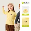 Camiseta de Invierno de Manga Larga para Niños Dudu, Ropa de Bebé, Camiseta Base con Forro Polar para Niños, Ropa de Invierno Gruesa y Cálida para Niñas