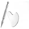 Tabla Gua Sha de Acero Inoxidable, Paleta de Colores, Herramienta de Belleza Masajeador Facial de Metal, Tabla de Masaje en Stock, Multifuncional