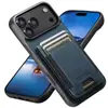 Adecuado para Apple 18Promax Banda Elástica Soporte para Tarjetas Funda de Teléfono Samsung S26Ultra Soporte Funda Protectora de Cuero