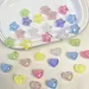 Tiras Coloridas Banhadas a UV Gel Mudam de Cor Estrela de Cinco Pontas Coração/Corrente de Celular DIY Chaveiro Contas Soltas Acessórios Atacado Material