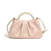 Bolsa de Muñeca de Perlas de Alta Gama Yuezhi Otoño 2026 para Mujer, Diseño de Nicho, Bolso de Mano Plegado Nube, Bolso de Hombro y Cruzado