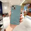 Aplicable a la carcasa del teléfono móvil iPhone 13, funda simple de silicona galvanizada con todo incluido para Apple 13promax, funda suave 11pro