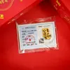 Año Nuevo del Caballo Modelo 999 Oro Puro Pegatina para Teléfono Móvil para Riqueza Instantánea y Dinero, con Adhesivo Posterior, Regalo Pequeño de 2 mg al por Mayor
