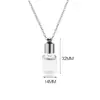 Venta al por mayor del fabricante Mini collar de botella de vidrio para desear Colgante de botella de deriva de alambre retorcido que se puede abrir Colgante de botella de cabello fetal