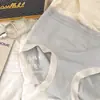 Ropa interior de algodón tipo nube antibacteriana de cintura media fina sin pelusa estilo dulce simple para cadera ropa interior de invierno al por mayor