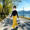 Conjunto de pantalones cargo elegantes para niñas, nueva ropa de otoño para niños, conjunto de dos piezas de estilo coreano fresco y chic para niñas pequeñas