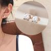 Collar elegante de acero de titanio con colgante de diamante de cuatro garras, chapado en oro rosa, estilo japonés y coreano, cadena de clavícula a la moda que combina con todo para mujer