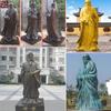 Escultura Personalizada de Bronze de Laozi, Escultura de Bronze Fundido do Fundador Taoísta Celebridade Antiga Laozi, Estátua de Bronze de Laozi Figura de Campus ao Ar Livre