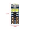 Lámpara led para coche decodificación lámpara indicadora de ancho infinita t10 4014 15smd canbus lámpara indicadora de ancho w5w lámpara de matrícula