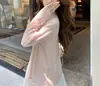 CalmeEar//Cardigan de Tricô de Manga Longa, Tricô Básico de Cor Sólida para Mulheres, Macio e Amigo da Pele, Proteção Solar para Outono