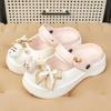 Gatito de Dibujos Animados Lazo Zapatos de Exterior para Mujer Agujeros Punta Redonda Francesa Boca Baja Suela Suave Linda Sensación al Caminar Mary Jane