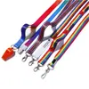 Cinta de Transferencia Térmica de Poliéster de Doble Cara con Broche de Langosta, Hebilla de Hiel de Cerdo, Hebilla de Desgarro, Correa de Identificación con Cordón de Gradiente de Color