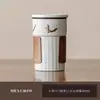 Caneca de Escritório Dunhuang Cultural e Criativa com Cinzas de Planta para Separação de Chá, com Tampa e Filtro, Caneca Portátil para Uso Doméstico, Atacado com Logo