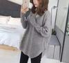 Suéter de Tricô de Fada Lazy waitmore para Mulheres com Manga Longa Inverno Engrossado Decote V