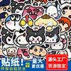 100 pegatinas decorativas para equipaje de mano de Sanrio con bonitos dibujos animados, creativas, impermeables, para cuadernos