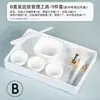Gestión de la Piel Japonesa Tazón Pequeño de Porcelana Blanca Bol de Aceite Esencial para Salón de Belleza Cerámico Tazón para Mezclar Mascarillas Herramientas de Spa Integral