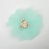 Nova flor artesanal de borda queimada DIY malha borda assada flor de diamante pérola flor joias sapatos e chapéus acessórios de vestuário