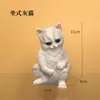 Enfeites Criativos de Gatinho Fofo Armazenamento de Aquário para Desktop Casa Sala de Estar Pingente de Aquário Artesanato em Resina Ferramentas