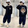 [100% algodão] roupas infantis camiseta dos meninos manga comprida outono crianças do meio e grande das crianças camisa dos meninos meia manga camisa de fundo