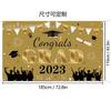 El nuevo fondo fotográfico para fiesta de graduación de Amazon se puede hacer con un pareado de tela para celebrar la graduación.