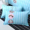 Funda de almohada simple estampada 48*74 cubierta para inserto de almohada, funda de almohada engrosada para adultos, universal para dormitorios y hoteles