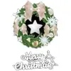 Adesivos de janela com tema de Natal, incluindo designs de árvore de Natal, guirlanda e floco de neve, para decoração de loja, adesivos de parede e decorações de janela