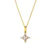 Collar Cruz de Plata de Ley s925 Lujo Ligero para Mujer Exquisito Circonita Estilo Princesa Cadena para Clavícula Diseño de Nicho Versátil de Alta Gama