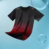Camiseta deportiva de manga corta de secado rápido para hombre, top fino de verano transpirable de corte holgado para senderismo y fitness, camiseta de manga corta para hombre