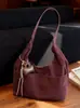 Bolso Tote Coreano de Nicho de Gran Capacidad, Bolso de Hombro Casual de Moda, Bolso Retro para el Antebrazo de Commuter, Bolso Sencillo tipo Cubo