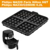 Conjunto de Formas de Silicone para Biscoitos Philips Air Fryer Série Dupla Azul Modelo Waffle Atacado