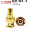 Adaptador RF BNC/RCA-JK BNC Macho a RCA Hembra Q9 Macho a Hembra Cabezal Convertidor para Monitor