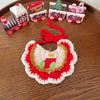 Comercio Exterior Transfronterizo Gato Navidad Lana Babero Babero Mascota Perro Teddy Elemento Navideño Sombrero Toalla Saliva