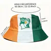 Copa Africana Transfronteriza Bandera de Costa de Marfil Sombrero de Cubo para Aficionado de Costa de Marfil Unisex Bloque de Color Sombrero de Sol para Exteriores