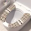 Nueva Tapa de Asiento de Inodoro Lujo Ligero sin Rastro Adsorción Electrostática Pegatina para Inodoro Almohadilla para Asiento de Inodoro Universal para Todas las Estaciones Cubierta de Asiento de Inodoro Adhesiva