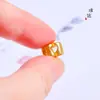 Loja de ouro com pingente de colar de alta qualidade, duradouro, que não desbota, cor de ouro de areia, buraco de amor, flor de pêssego, poroso, contas de transferência com contas