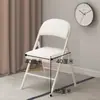 Silla plegable mediana-alta 35cm para adulto, silla con respaldo para el hogar, silla de estudio para estudiante, asiento portátil para oficina, taburete pequeño, silla de comedor